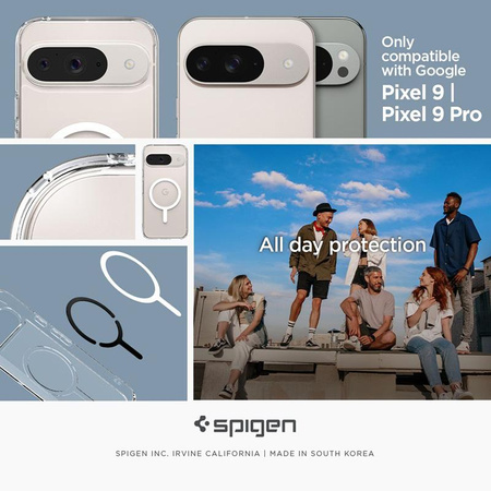 Spigen Ultra Hybrid OneTap Ring MagSafe - pouzdro pro Google Pixel 9 Pro (bílé)