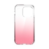 Speck Presidio Perfect-Clear + Ombre - pouzdro pro iPhone 14 Pro s povrchovou úpravou MICROBAN (čiré / Vintage Rose Fade)