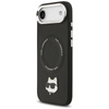 ETUI DO IPHONE AIR do MAGSAFE KARL LAGERFELD ORYGINALNE CZARNE SKÓRZANE