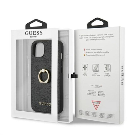 Guess 4G Ring Case - iPhone 13 Case (gray)