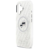Karl Lagerfeld IML Glitter Karl & Choupette Heads Logo MagSafe - Hülle für iPhone 17 (grau)