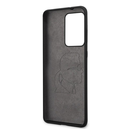 Pouzdro Karl Lagerfeld Fullbody Silicone Iconic - Samsung Galaxy S20 Ultra (černé)