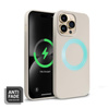 Crong Color Cover Magnetic - Coque MagSafe pour iPhone 14 Pro Max (beige pierre)