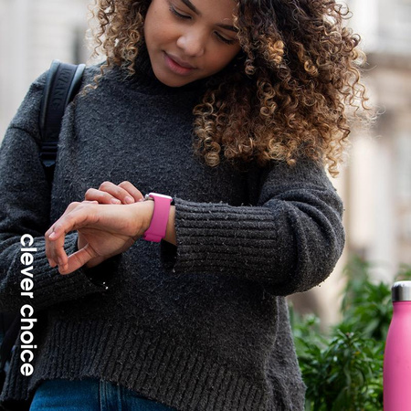 Crong Liquid - Řemínek pro Apple Watch 38/40/41/42 mm (růžový)