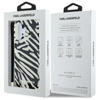 Karl Lagerfeld IML Zebra Pattern & Cord - Case for iPhone 16 (black)