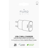 PURO White Mini Fast Travel Charger - USB-C Power Delivery 20W Fast Travel Charger (white)