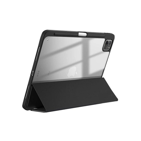 Crong PrimeFolio - pouzdro pro iPad Air 11" M3 (2025) / iPad Air 11" M2 (2024) / iPad Air 10,9" (5.-4. gen.) / iPad Pro 11" (2022-2021) (černý/průhledný)