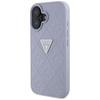 Guess Hot Stamp 4G Pattern Triangle Metal Logo - pouzdro pro iPhone 16 (fialové)