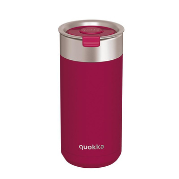 Quokka Boost Coffee Tumbler - termohrnek z nerezové oceli s vařičem 400 ml (bordó)