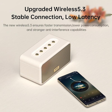 WEKOME Beluga D9 Chiyvh - Wireless Bluetooth Speaker V5.3 (White)