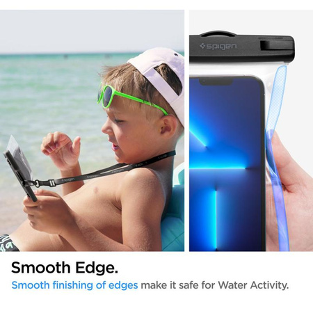 Spigen A601 Universal Waterproof Case - Tasche für Smartphones bis zu 6,9" (Transparent)