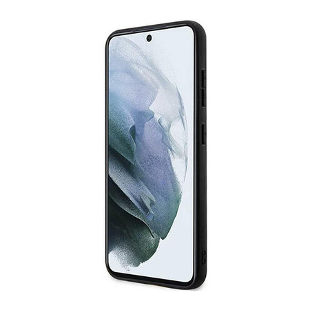 Karl Lagerfeld Saffiano Monogram fém logó - Samsung Galaxy S23 tok (fekete)
