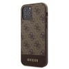 Guess 4G Bottom Stripe Collection - Etui iPhone 12 Pro Max (brązowy)