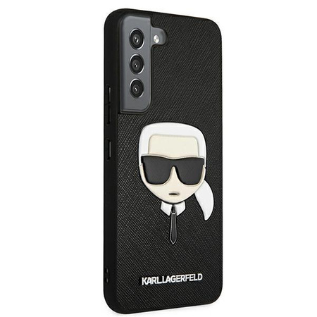Karl Lagerfeld Saffiano Ikonik Karl`s Head - Samsung Galaxy S22+ tok (fekete)