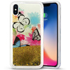 Zizo Liquid Glitter Star Case for iPhone X (Butterflies)