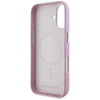 Karl Lagerfeld Saffiano Full Wrapped Elongated Metal Logo MagSafe - Hülle für iPhone 16 (rosa)