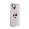Karl Lagerfeld IML Choupette Head & Monogram - iPhone 15 / 14 / 13 Case (pink)
