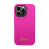 Guess Silicone Vintage - Coque iPhone 14 Pro Max (fuchsia)