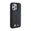 BMW Stepptasche Tricolor - iPhone 15 Pro Tasche (schwarz)