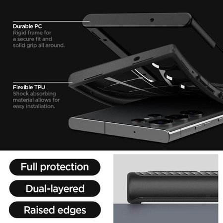 Spigen Neo Hybrid - Etui pour Samsung Galaxy S23 Ultra (Noir)