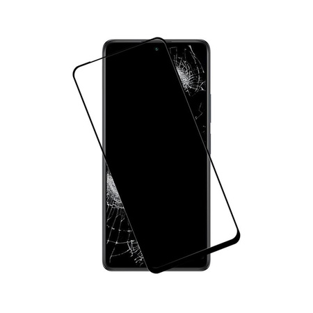Crong 7D Nano Flexible Glass - Törhetetlen 9H hibrid üveg a Xiaomi Redmi Note 10 Pro teljes képernyőjéhez