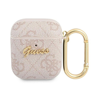 Kolekce Guess 4G - pouzdro Airpods (růžové)