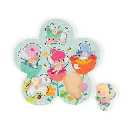 Janod - Holzpuzzle Happy Fairies