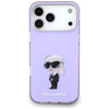Karl Lagerfeld IML Aquarelle Karl & Choupette & Logo MagSafe - Custodia per iPhone 17 Pro Max (Viola)