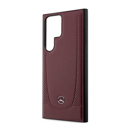 Mercedes Leder Urban Line - Samsung Galaxy S23 Ultra Tasche (rot)