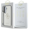 Guess Grained Big 4G Logo Small Classic Logo - Case for Samsung Galaxy S25 (beige)