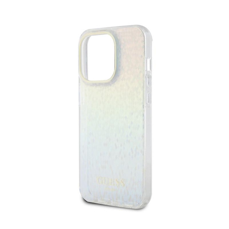 Guess IML Faceted Mirror Disco Iridescent - Case for iPhone 15 Pro (Iridescent)