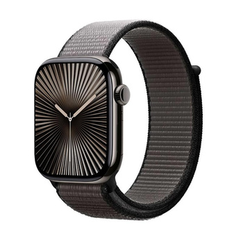 Crong Nylon - Sport Band for Apple Watch 44/45/46/49 mm (Night Grey)
