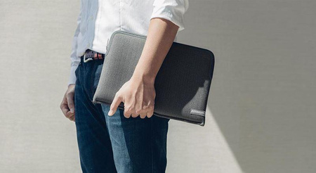 Moshi Pluma - Obal na MacBook Pro 13" (2020/2018/2017/2016) / Surface Pro (2017) (Herringbone Gray)