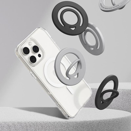 Spigen Dual Pop Mag MagSafe - Magnetic finger holder for phone (black)