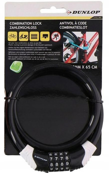 Dunlop - kódový zámek na kolo proti krádeži (černý)