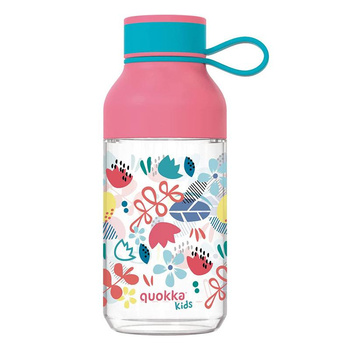 Quokka Ice Kids s poutkem - láhev na vodu Ecozen 430 ml s poutkem (Flowers)