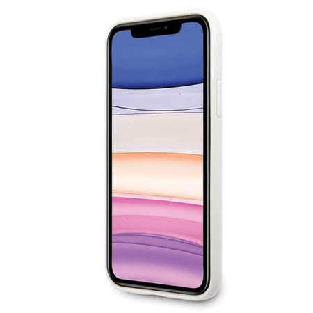 Guess Marble - Coque pour iPhone 11 (blanc)