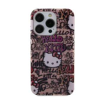 Hello Kitty IML Tags Graffiti - iPhone 11 Hülle (rosa)