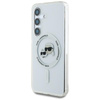 Karl Lagerfeld Button Karl & Choupette Heads Printed Logo MagSafe - Samsung Galaxy S25 Case (white)