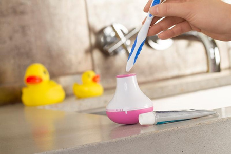 Quirky Bobble Brush - Zahnbürste Timer mit Griff (blau)