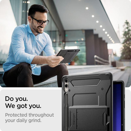 Spigen Tough Armor Pro - pouzdro pro Samsung Galaxy Tab S9+ 12,4" (černé)
