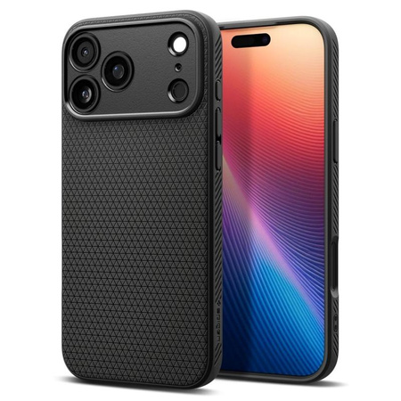 ETUI DO IPHONE 17 PRO SPIGEN LIQUID AIR ORYGINALNE CZARNE ELEGANCKIE CASE