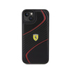 Ferrari Twist Metal Logo - iPhone 15 Plus Case (black)
