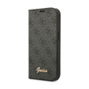 Guess 4G Metal Camera Outline Booktype Case - Coque pour iPhone 14 Plus (noir)
