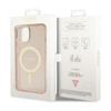 Guess Glitter Gold MagSafe - iPhone 14 Plus Case (Pink)