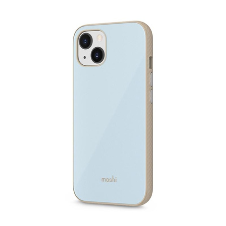 Moshi iGlaze Slim Hardshell Case - Coque pour iPhone 13 (système SnapTo) (Bleu adtriatique)