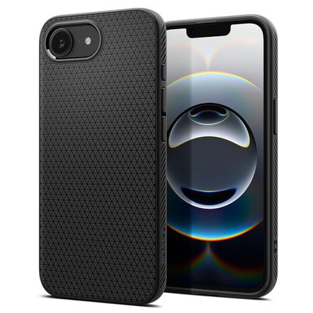 Spigen Liquid Air - tok iPhone 16e készülékhez (matt fekete)