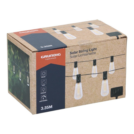 Grundig - Solární zahradní LED světla 3,35 m