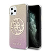 Pouzdro Guess Gradient Circle Glitter 4G - iPhone 11 Pro Max (zlaté/růžové)
