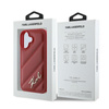 Karl Lagerfeld Quilted Signature - Case for iPhone 16 (red)